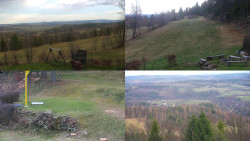 Sdružený snímek okolí chaty Myslivna