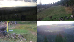 Sdružený snímek okolí chaty Myslivna