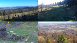 Sdružený snímek okolí chaty Myslivna