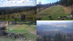 Sdružený snímek okolí chaty Myslivna