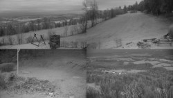 Sdružený snímek okolí chaty Myslivna