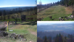 Sdružený snímek okolí chaty Myslivna