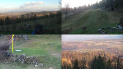 Sdružený snímek okolí chaty Myslivna