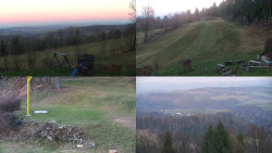 Sdružený snímek okolí chaty Myslivna