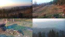 Sdružený snímek okolí chaty Myslivna