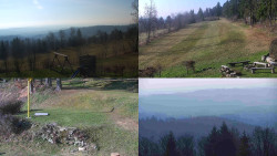 Sdružený snímek okolí chaty Myslivna