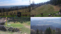 Sdružený snímek okolí chaty Myslivna