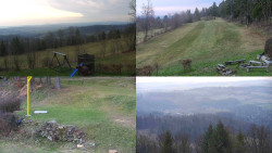 Sdružený snímek okolí chaty Myslivna