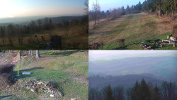 Sdružený snímek okolí chaty Myslivna