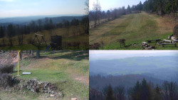 Sdružený snímek okolí chaty Myslivna