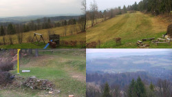 Sdružený snímek okolí chaty Myslivna