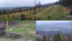 Sdružený snímek okolí chaty Myslivna