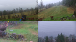 Sdružený snímek okolí chaty Myslivna