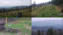 Sdružený snímek okolí chaty Myslivna