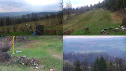 Sdružený snímek okolí chaty Myslivna