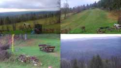 Sdružený snímek okolí chaty Myslivna