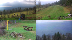 Sdružený snímek okolí chaty Myslivna