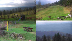 Sdružený snímek okolí chaty Myslivna