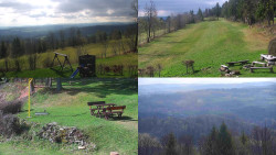 Sdružený snímek okolí chaty Myslivna