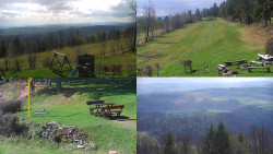 Sdružený snímek okolí chaty Myslivna