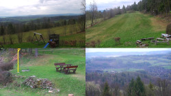 Sdružený snímek okolí chaty Myslivna