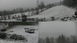 Sdružený snímek okolí chaty Myslivna