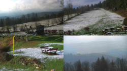 Sdružený snímek okolí chaty Myslivna