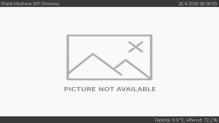 Chata Myslivna SKP Olomouc - Sdružený snímek okolí chaty Myslivna - 26.4.2026 v 06:00