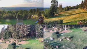 Myslivecká chata SKP Olomouc - Kompositfoto der Umgebung der Myslivna-Hütte - 31.7.2026 v 06:31 Myslivecká chata SKP Olomouc - Kompositfoto der Umgebung der Myslivna-Hütte - 31.7.2026 v 06:31
