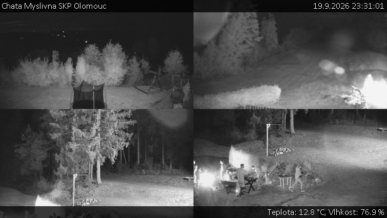 Chata Myslivna SKP Olomouc - Sdružený snímek okolí chaty Myslivna - 19.9.2026 v 23:31