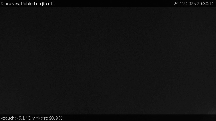 Stará ves - Pohled na jih (4) - 24.12.2025 v 20:30