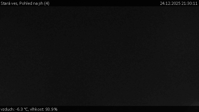 Stará ves - Pohled na jih (4) - 24.12.2025 v 21:30