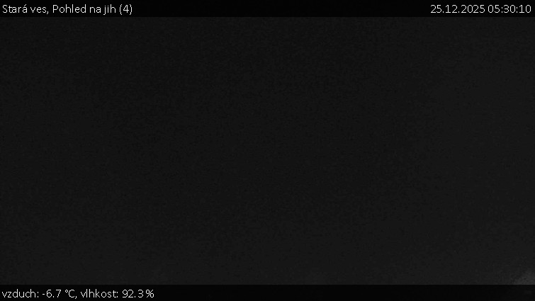 Stará ves - Pohled na jih (4) - 25.12.2025 v 05:30