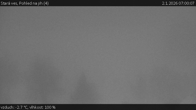 Stará ves - Pohled na jih (4) - 2.1.2026 v 07:00
