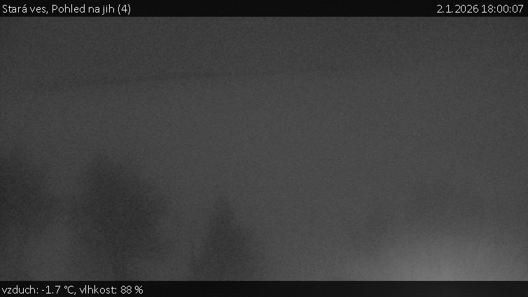 Stará ves - Pohled na jih (4) - 2.1.2026 v 18:00