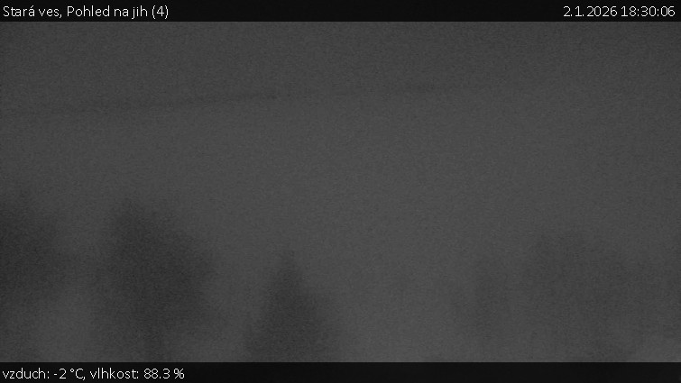 Stará ves - Pohled na jih (4) - 2.1.2026 v 18:30