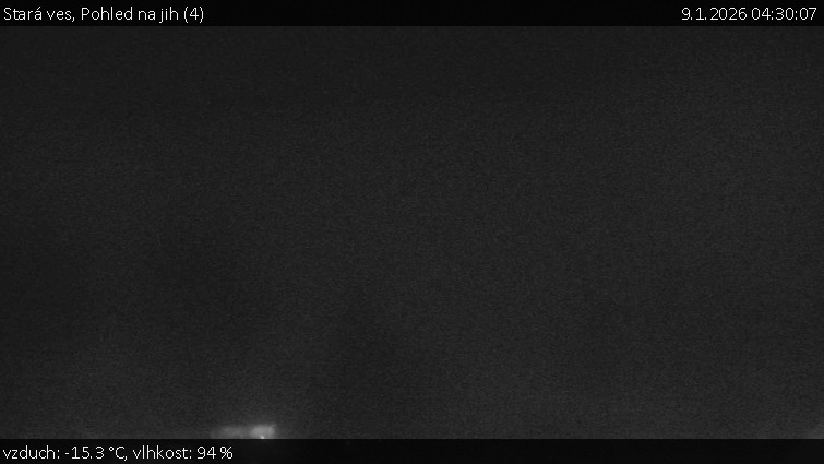 Stará ves - Pohled na jih (4) - 9.1.2026 v 04:30