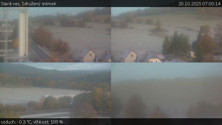 Stará ves - Sdružený snímek - 20.10.2025 v 07:00 Stará ves - Sdružený snímek - 20.10.2025 v 07:00