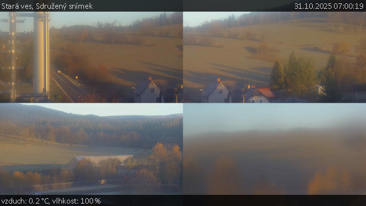 Stará ves - Sdružený snímek - 31.10.2025 v 07:00 Stará ves - Sdružený snímek - 31.10.2025 v 07:00