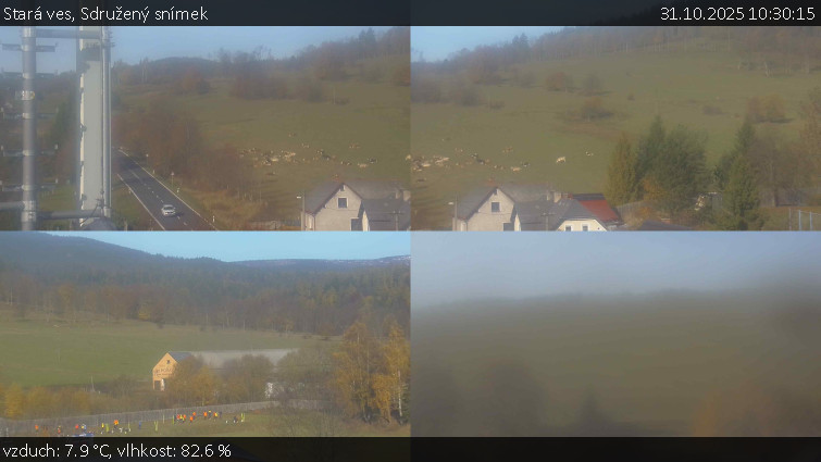 Stará ves - Sdružený snímek - 31.10.2025 v 10:30 Stará ves - Sdružený snímek - 31.10.2025 v 10:30