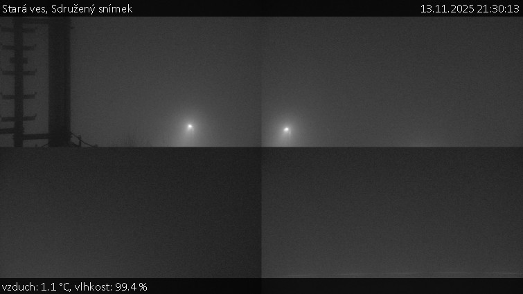 Stará ves - Sdružený snímek - 13.11.2025 v 21:30