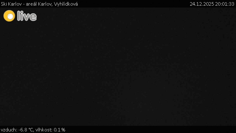 Ski Karlov - areál Karlov - Vyhlídková - 24.12.2025 v 20:01