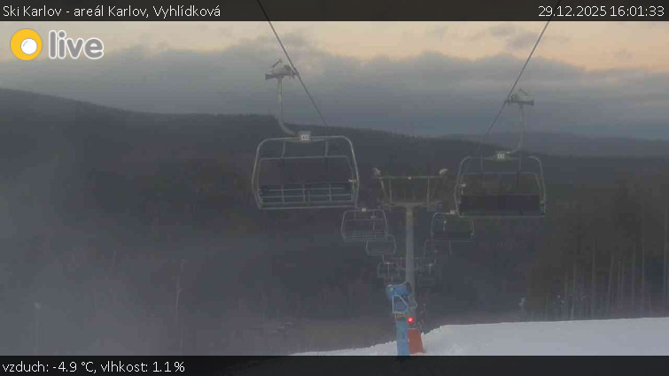Ski Karlov - areál Karlov - Vyhlídková - 29.12.2025 v 16:01