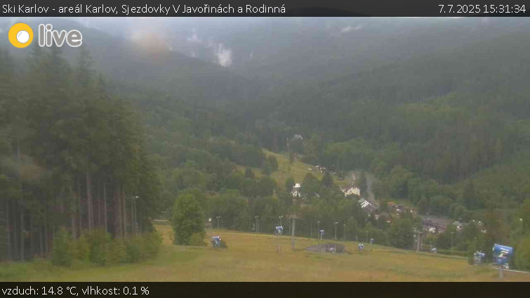 Ski Karlov - areál Karlov - Sjezdovky V Javořinách a Rodinná - 7.7.2025 v 15:31 Ski Karlov - areál Karlov - Sjezdovky V Javořinách a Rodinná - 7.7.2025 v 15:31