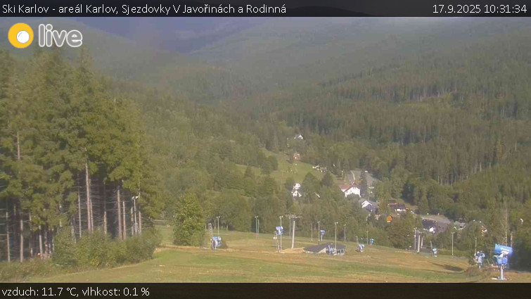Ski Karlov - areál Karlov - Sjezdovky V Javořinách a Rodinná - 17.9.2025 v 10:31