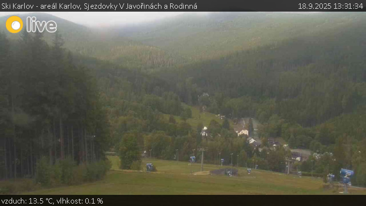 Ski Karlov - areál Karlov - Sjezdovky V Javořinách a Rodinná - 18.9.2025 v 13:31 Ski Karlov - areál Karlov - Sjezdovky V Javořinách a Rodinná - 18.9.2025 v 13:31
