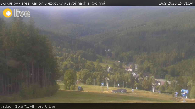 Ski Karlov - areál Karlov - Sjezdovky V Javořinách a Rodinná - 18.9.2025 v 15:31