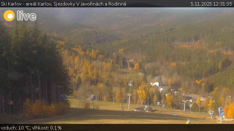 Ski Karlov - areál Karlov - Sjezdovky V Javořinách a Rodinná - 5.11.2025 v 12:31