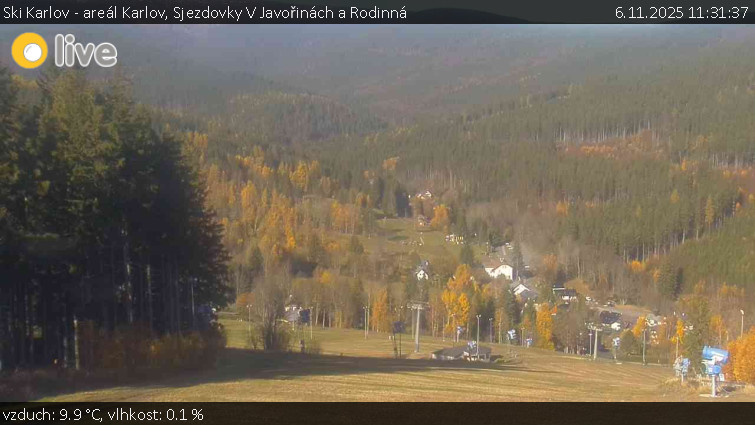 Ski Karlov - areál Karlov - Sjezdovky V Javořinách a Rodinná - 6.11.2025 v 11:31