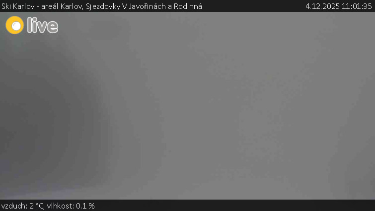 Ski Karlov - areál Karlov - Sjezdovky V Javořinách a Rodinná - 4.12.2025 v 11:01